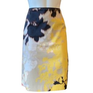 Elie Tahari Floral Print Pencil Skirt